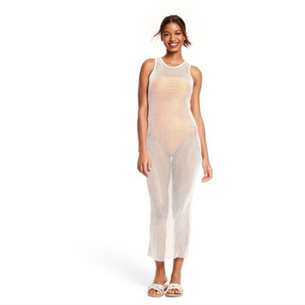 FE NOEL Women's Crochet Cover Up Dress